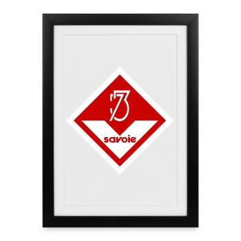 Savoie - Affiche encadrée (27 × 37 cm) - noir - Devant
