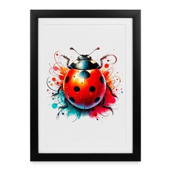 Ladybird - Framed poster (27 × 37 cm) - black - Front