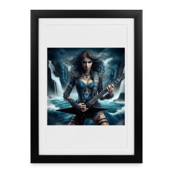 Ocean Metaller, - Framed poster (27 × 37 cm) - black - Front