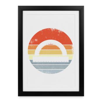 Vintage Ruler - Framed poster (27 × 37 cm) - black - Front