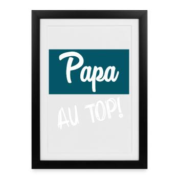 HAPPY FATHER'S DAY. DAD. FATHER'S DAY. FATHER - Framed poster (27 × 37 cm) - black - Front