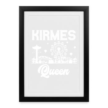 Funfair, Queen, Fair, Fair, Folk Festival - Framed poster (27 × 37 cm) - black - Front