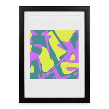 Camouflage - Framed poster (27 × 37 cm) - black - Front