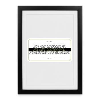 I take it easy - Framed poster (27 × 37 cm) - black - Front