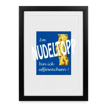 ROBINET DE NOUILLES - Affiche encadrée (27 × 37 cm) - noir - Devant