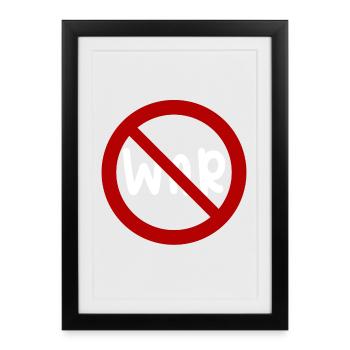 War Peace - Framed poster (27 × 37 cm) - black - Front