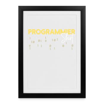 Developer Statement Coden Scripting Web Developer - Framed poster (27 × 37 cm) - black - Front