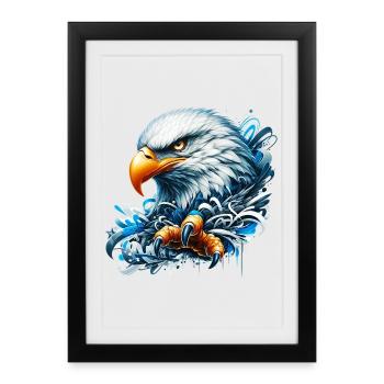 Aigle - Affiche encadrée (27 × 37 cm) - noir - Devant
