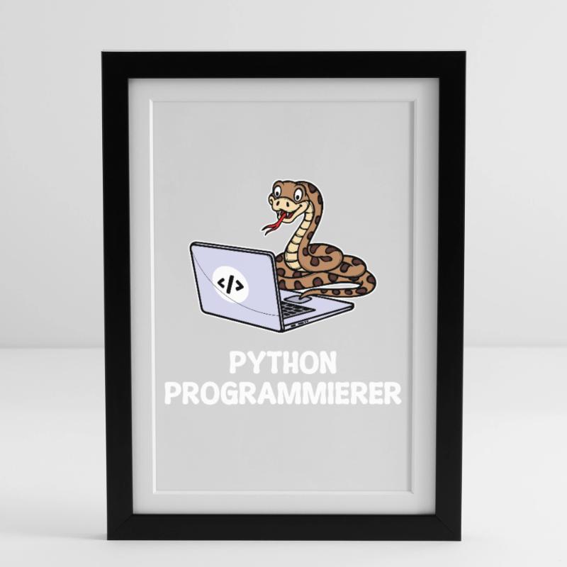 Développeur Coden Statement Programmeur informatique Affiche encadrée (27 × 37 cm)