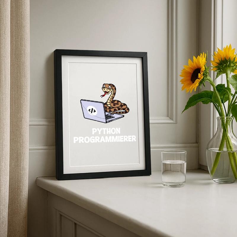 Developer Coden Statement Computer Programmierer Gerahmtes Poster (27 × 37 cm)