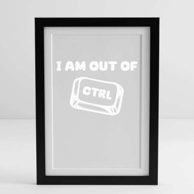 développeur cooler disant scripting code ordinateur Affiche encadrée (27 × 37 cm)