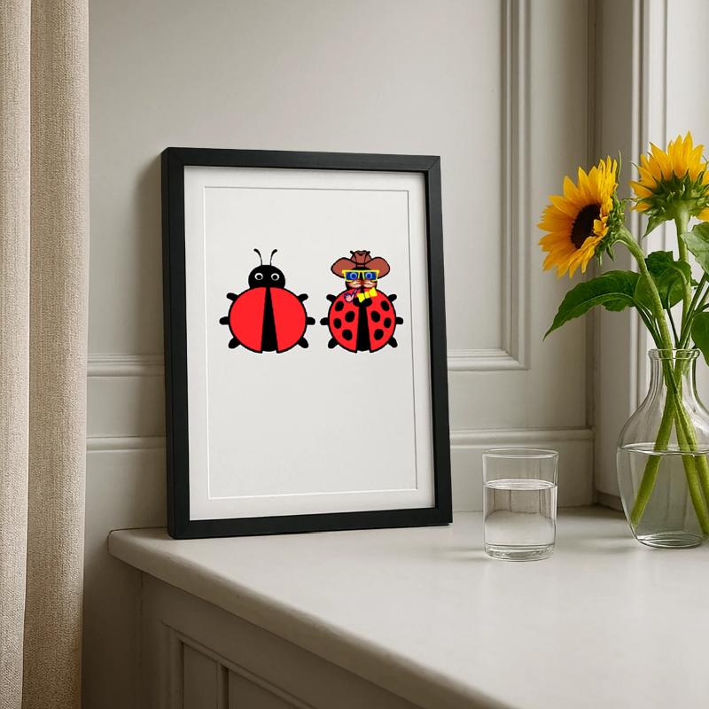 Bugs Bugfixing Debug Developer Computerfreak Gerahmtes Poster (27 × 37 cm)