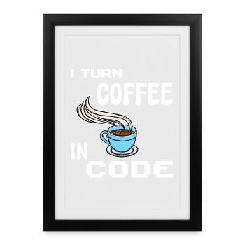 Developer Computergeek Statement Programmer - Framed poster (27 × 37 cm) - black - Front