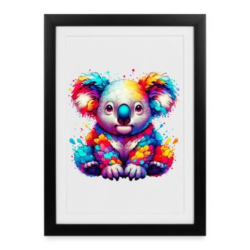 Koala - Affiche encadrée (27 × 37 cm) - noir - Devant