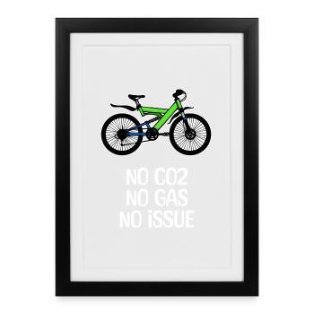 Energy Energy Storage Refueling Statement Bike - Framed poster (27 × 37 cm) - black - Front