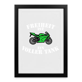Motor Petrol Station Refuelling Statement Electricity Energy - Framed poster (27 × 37 cm) - black - Front