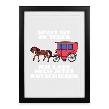 Gasoline Diesel Statement Refueling Energy Storage - Framed poster (27 × 37 cm) - black - Front
