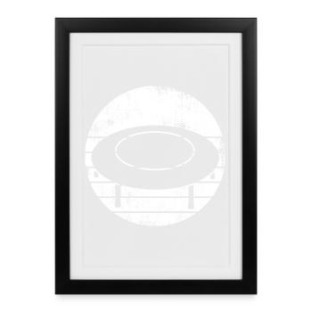 Trampoline Sketch - Framed poster (27 × 37 cm) - black - Front