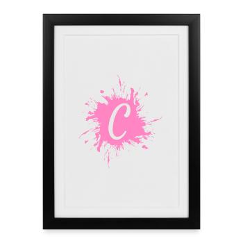 Letter C - initial letter C - Framed poster (27 × 37 cm) - black - Front
