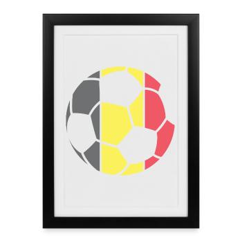 Football Team Belgium Championship, Tournament Winner - Framed poster (27 × 37 cm) - black - Front