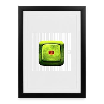 SPOT - BRAIN - Framed poster (27 × 37 cm) - black - Front