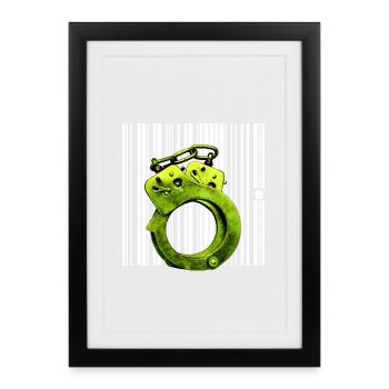 SPOT - STATUS - Framed poster (27 × 37 cm) - black - Front