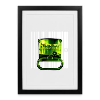 SPOT - STOP - Framed poster (27 × 37 cm) - black - Front
