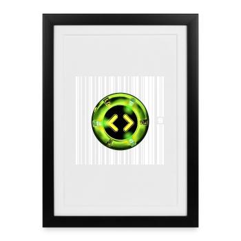 SPOT - READY - Framed poster (27 × 37 cm) - black - Front