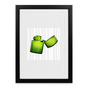 SPOT - RETRO - Framed poster (27 × 37 cm) - black - Front