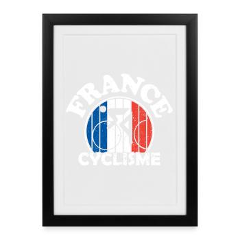 Cycling - Cycling - Cycling - France cyclisme - Framed poster (27 × 37 cm) - black - Front