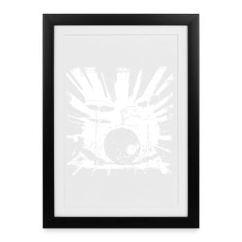 Graphiques de batterie - Affiche encadrée (27 × 37 cm) - noir - Devant