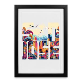 SAN JOSE - Affiche encadrée (27 × 37 cm) - noir - Devant