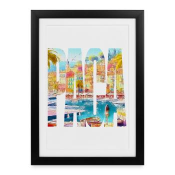 PACA - Framed poster (27 × 37 cm) - black - Front
