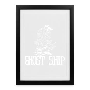 Bateau fantôme - Affiche encadrée (27 × 37 cm) - noir - Devant