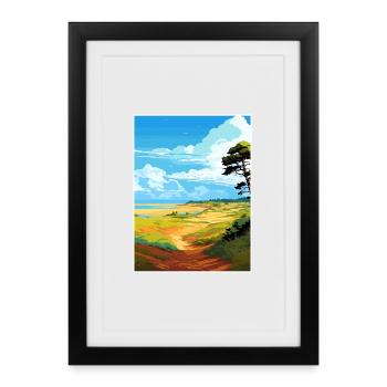 Suffolk Coast Heaths Travel Poster Souvenir WPA - Framed poster (27 × 37 cm) - black - Front