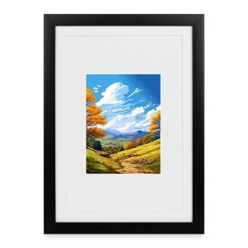 Clwydian Range And Dee Valley Aonb Travel Poster - Framed poster (27 × 37 cm) - black - Front