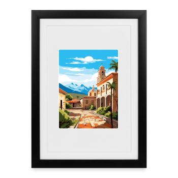 Corboda Argentina Travel Poster Souvenir Paint WPA - Framed poster (27 × 37 cm) - black - Front