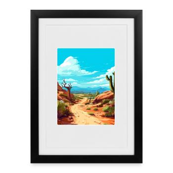 Jujuy Argentina Travel Poster Souvenir Paint WPA - Framed poster (27 × 37 cm) - black - Front