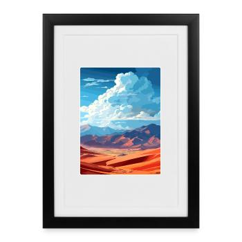 Great Sand Dunes National Park Colorado Travel WPA - Framed poster (27 × 37 cm) - black - Front