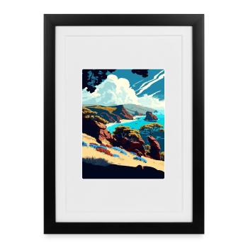 Channel Islands National Park California Travel - Framed poster (27 × 37 cm) - black - Front