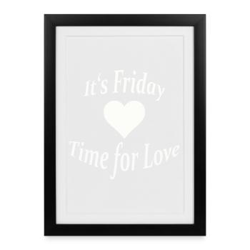 C’EST VENDREDI - Affiche encadrée (27 × 37 cm) - noir - Devant