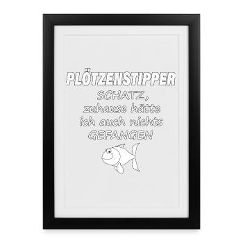PLÖTZENSTIPPER - Framed poster (27 × 37 cm) - black - Front