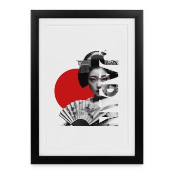 Japon - Affiche encadrée (27 × 37 cm) - noir - Devant