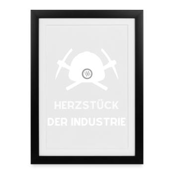 Des tombes de charbon unies - Affiche encadrée (27 × 37 cm) - noir - Devant