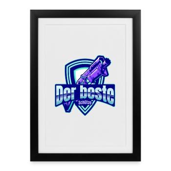 The best shooter - Framed poster (27 × 37 cm) - black - Front