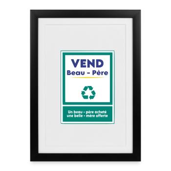 Sells father-in-law - Framed poster (27 × 37 cm) - black - Front