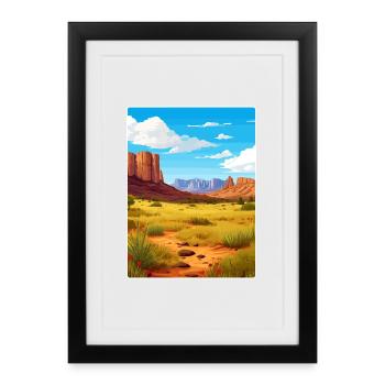 Big Bend National Park Travel Poster Souvenir WPA - Framed poster (27 × 37 cm) - black - Front