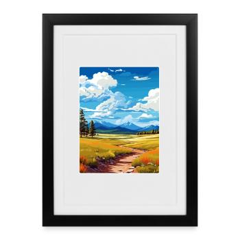 Great Basin National Park Travel Poster Souvenir - Framed poster (27 × 37 cm) - black - Front