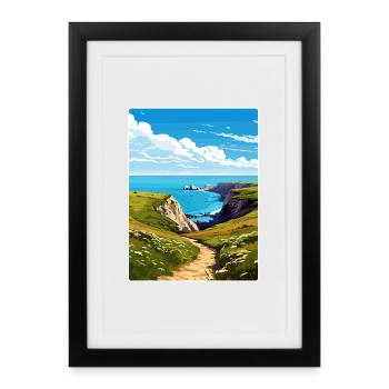 Channel Islands National Park California Travel - Framed poster (27 × 37 cm) - black - Front