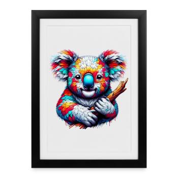 Koala - Affiche encadrée (27 × 37 cm) - noir - Devant